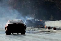 Joe Newsham at Raceway Park After The Crash